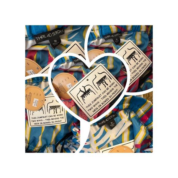 5 for $25-  NWT Thread Story Jumpsuit size 3X - Picture 3 of 16